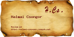 Halmai Csongor névjegykártya
